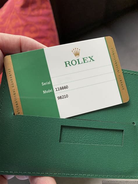 rolex guarantee card authenticity check.